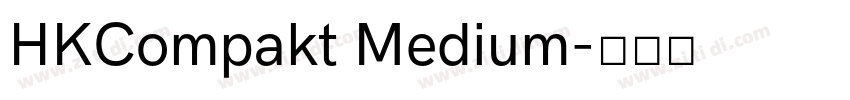 HKCompakt Medium字体转换